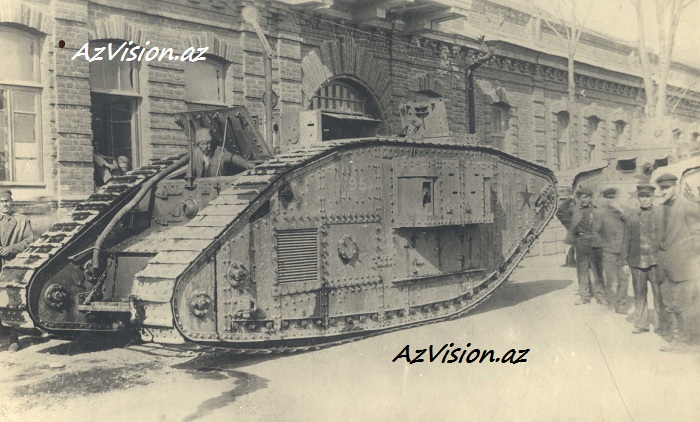 Bakı küçəsində nadir tank – UNİKAL FOTO